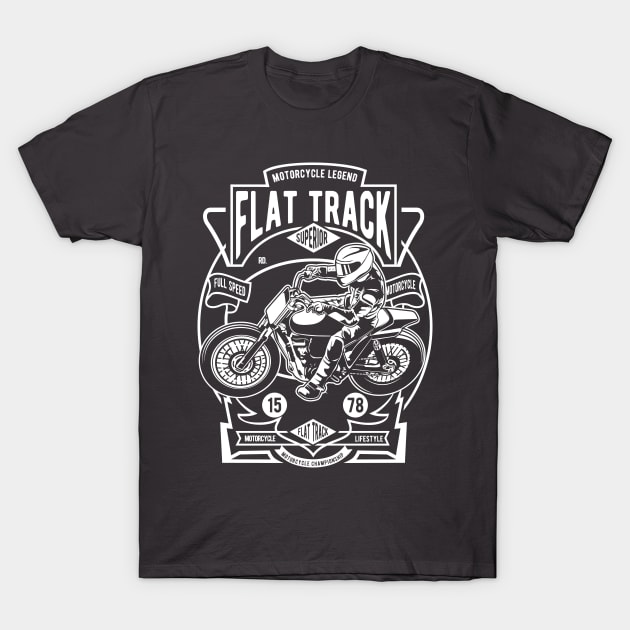 Flat Track Racer T-Shirt by Genuine Vintage